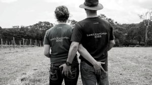 Mr &Amp; Mrs Kooki Checking The Margaret River Vineyard